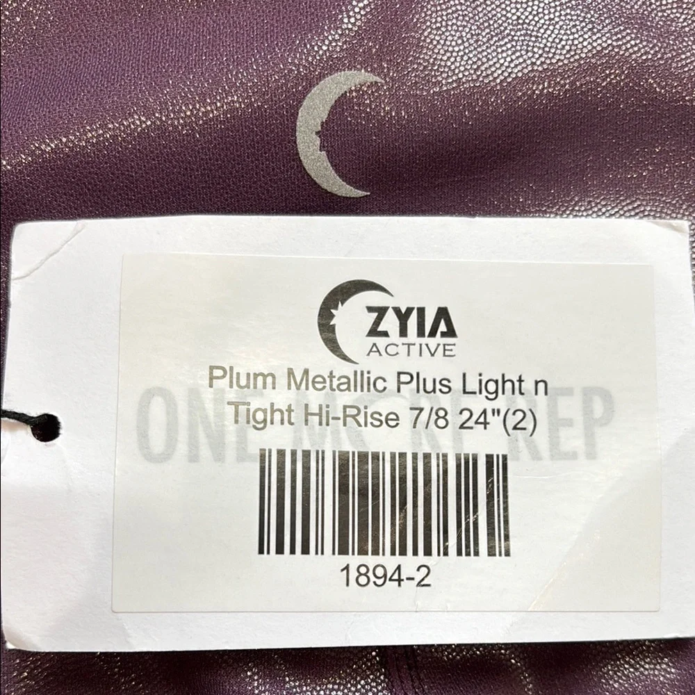 ZYIA Purple High-Waisted Leggings Size 2 NWT!! - Picture 6 of 6